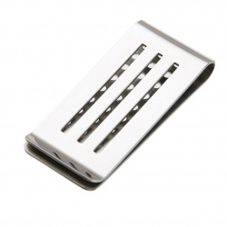 CarterasCash holder - with cut out holes - stainless steel clamp
