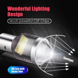 H4CSP - 10000Lm - LED motorcycle bulb - headlight - Hi-Lo - H4 / BA20D