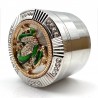MolinosWeed Grinder Frog Shape 4 Layers 63mm Gold/Gun/Silver Diamond Color Zinc Alloy Herb Grinder Tobacco Crusher