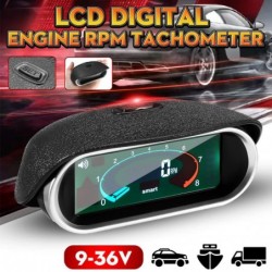 DiagnósticoUniversal car tachometer - 50-9999RPM - LCD digital display - RPM meter