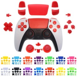 AccesoriosPS5 Controller L1 R1 L2 R2 Buttons Kit D-pad Button Thumbstick Cap Replacement For PlayStation 5 PS5 Gamepad