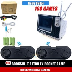 OtrosGV300 - retro TV game - video game console - with 2 wireless controllers - built-in 108 games