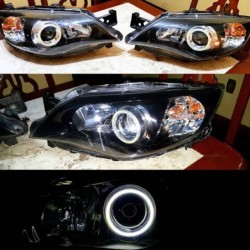 LucesCar / motorcycle headlight - COB - LED - DRL - angel eye - Halo Ring lamp - 12V