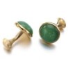 Luxurious cufflinks - with green opalCufflinks