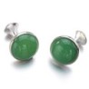 Luxurious cufflinks - with green opalCufflinks