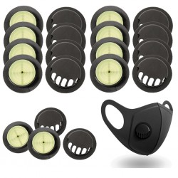 Mascarillas bucales10 piezas - Filtros de válvula de aire con máscara facial / boca - filtro de repuesto