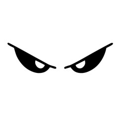 PegatinasCar / motorcycle sticker - evil eyes - waterproof - 13 * 3.5cm