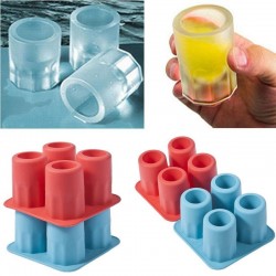 BarCubitos de hielo en forma de vaso - bandeja de silicona - molde