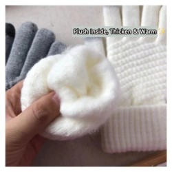GuantesWarm thick winter gloves - touch screen function - cashmere