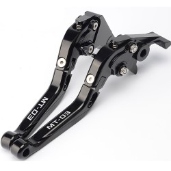 InstrumentosMotorcycle Brake Clutch Levers Handlebar knobs Handle Hand Grips For Yamaha MT03 MT-03 MT 03 2015 2016 2017 2018 ...