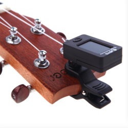 GuitarrasUniversal guitar tuner - digital clip - rotatable - built-in battery