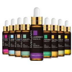 MasajeEssential oils - for diffusers / bath / massages - rose / eucalyptus / jasmine / sandalwood / lavender - 10ml