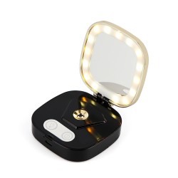 Mini makeup mirror - wIth LED light / sprayer - nano mistMake-Up