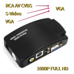 HDMI SwitchersAV to VGA adapter - RCA VGA converter - switch box - 1080P HD