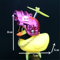 DecoraciónRubber yellow duck - car dashboard decoration - toy - with propellers / light
