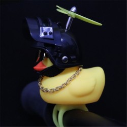 DecoraciónRubber yellow duck - car dashboard decoration - toy - with propellers / light