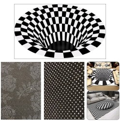 AlfombrasVisión geométrica 3D - Ilusión óptica - alfombra antideslizante - estera