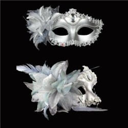 MáscaraSexy Venetian eye mask - with diamonds / feathers / flowers - for Halloween / masquerades