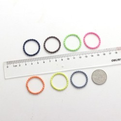 Pinzas de cabelloElastic hair bands - colorful nylon - 50 pieces