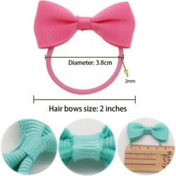 Hair elastics - with ribbon bow - 50 piecesHair clips