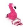 JuguetesDog / cat training toy - chew / teeth cleaning - cotton rope - pink flamingo