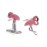 Classic cufflinks - with pink flamingoCufflinks