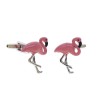Classic cufflinks - with pink flamingoCufflinks