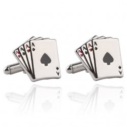 AAAA - aces - poker cards - cufflinksCufflinks