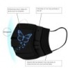 Protective face / mouth masks - disposable - 3-ply for adults - butterfly / hearts print - 10 piecesMouth masks