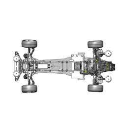 Carros3RACING Sakura D5S MR - kit de bricolaje - 1/10 - control remoto - modelo de marco de coche RC