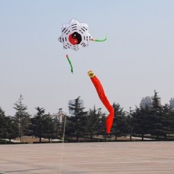 CometaTai Chi Gossip - traditional kite - long tail