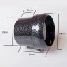 Styling partsCuentarrevoluciones con LED - 3 3/4" 12V - indicador de coche - 0-8000 RPM - carbono - 3,75 pulgadas 95 mm