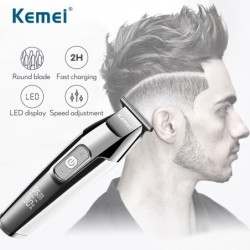 CortapelosKemei - cortapelos profesional - inalámbrico - con pantalla LED digital