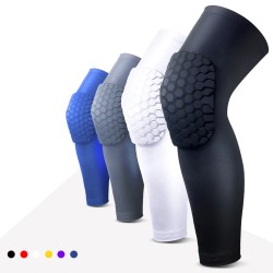 Protective knee / elbow pads - compression sleeve - with honeycomb foam - fitness - sports