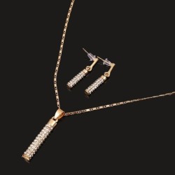 Conjuntos de joyasRhinestone Jewellery set for women  - necklace with earrings