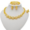 Conjuntos de joyas24K gold plated jewellery - sets for women - bracelet / necklace / earrings / ring