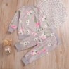 Classic set for kids - long sleeve jumper - pants - with floral printClothes