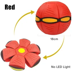 Flat flower shape - disc ball - flying UFO - with LED - throwing toyToys
