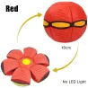 Flat flower shape - disc ball - flying UFO - with LED - throwing toyToys