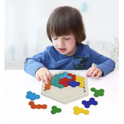 De maderaRompecabezas de tangram de madera - bloques de rompecabezas - juguete educativo