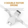 DronesCuadricóptero en forma de V - plegable - con hélices gemelas - cardán de dos ejes - cámara - GPS - Drone RC profesional