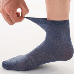 Summer bamboo silk socks - breathable - ultra thin - 5 / 10 pairsMen's fashion