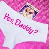 Sexy funny panties - cotton knickers - "Yes Daddy" letteringLingerie