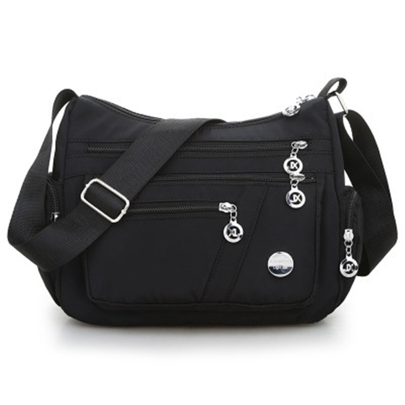 Fashionable shoulder bag - with zipper - large capacity - nylon - waterproofBags