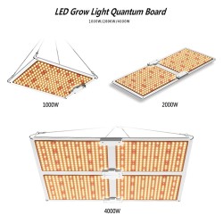 Luces de cultivoLámpara LED para cultivo de plantas - tablero cuántico - espectro completo - hidropónico - resistente al agua...