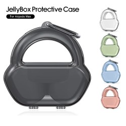 AppleJellybox - funda protectora - para Apple AirPods Max - caja de almacenamiento transparente