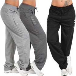 Classic loose long pants - with pockets / drawstringsPants