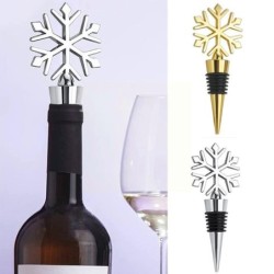 BarTapón para botella de vino - vacío - aleación de zinc - en forma de copo de nieve