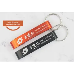 BarAbridor de latas/botellas de aluminio - con llavero - grabado personalizado gratis - 100 piezas