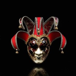 MáscaraBromista anónimo veneciano / payaso - máscara de cara completa - mascarada / Halloween
